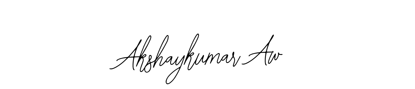 How to make Akshaykumar Aw name signature. Use Bearetta-2O07w style for creating short signs online. This is the latest handwritten sign. Akshaykumar Aw signature style 12 images and pictures png