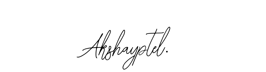 Design your own signature with our free online signature maker. With this signature software, you can create a handwritten (Bearetta-2O07w) signature for name Akshayptel.. Akshayptel. signature style 12 images and pictures png