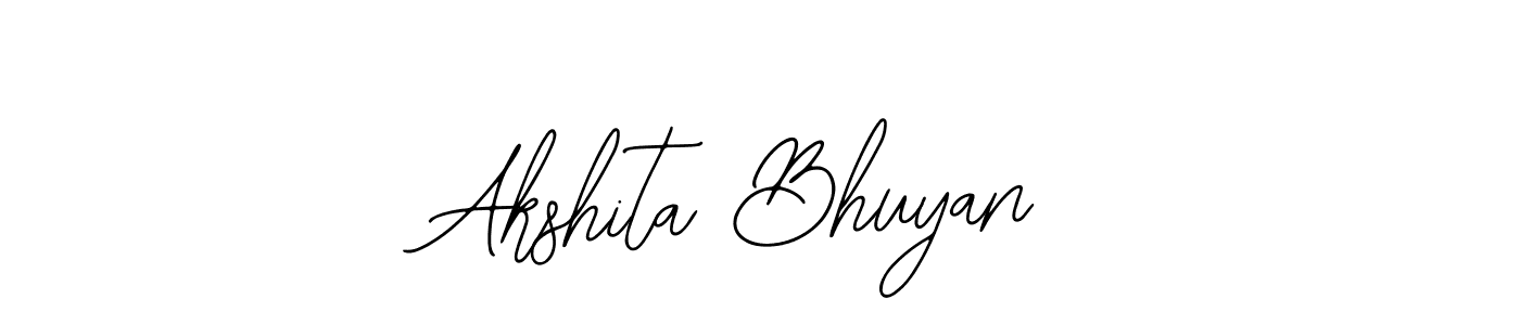 Use a signature maker to create a handwritten signature online. With this signature software, you can design (Bearetta-2O07w) your own signature for name Akshita Bhuyan. Akshita Bhuyan signature style 12 images and pictures png
