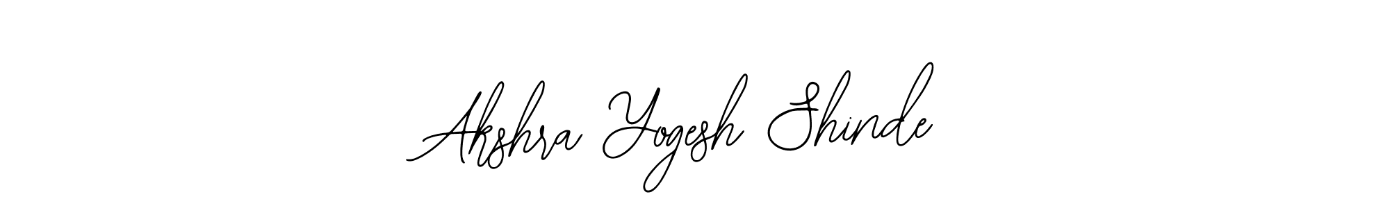 This is the best signature style for the Akshra Yogesh Shinde name. Also you like these signature font (Bearetta-2O07w). Mix name signature. Akshra Yogesh Shinde signature style 12 images and pictures png