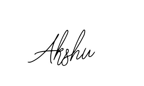 Use a signature maker to create a handwritten signature online. With this signature software, you can design (Bearetta-2O07w) your own signature for name Akshu. Akshu signature style 12 images and pictures png