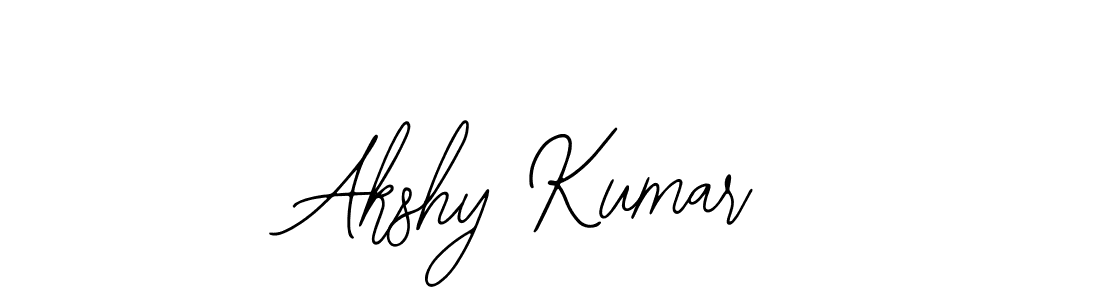 How to make Akshy Kumar name signature. Use Bearetta-2O07w style for creating short signs online. This is the latest handwritten sign. Akshy Kumar signature style 12 images and pictures png