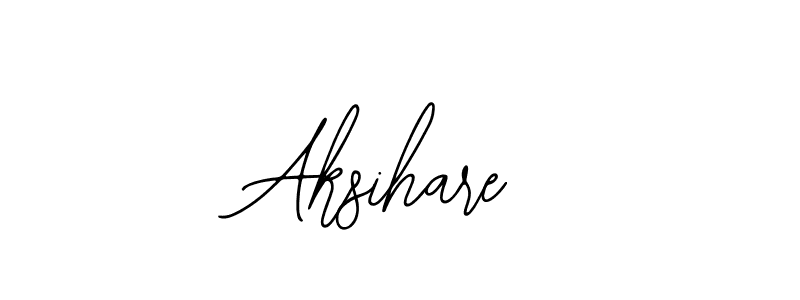 Design your own signature with our free online signature maker. With this signature software, you can create a handwritten (Bearetta-2O07w) signature for name Aksihare. Aksihare signature style 12 images and pictures png