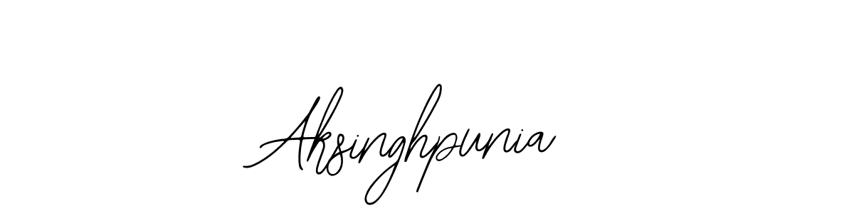 How to make Aksinghpunia name signature. Use Bearetta-2O07w style for creating short signs online. This is the latest handwritten sign. Aksinghpunia signature style 12 images and pictures png