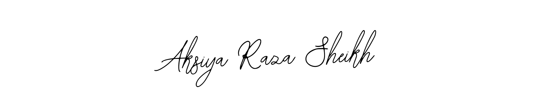 Design your own signature with our free online signature maker. With this signature software, you can create a handwritten (Bearetta-2O07w) signature for name Aksiya Raza Sheikh. Aksiya Raza Sheikh signature style 12 images and pictures png