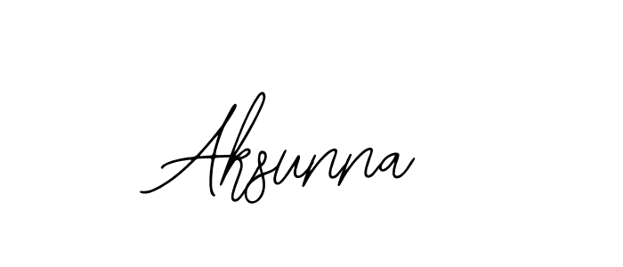 Create a beautiful signature design for name Aksunna. With this signature (Bearetta-2O07w) fonts, you can make a handwritten signature for free. Aksunna signature style 12 images and pictures png