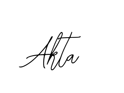 Design your own signature with our free online signature maker. With this signature software, you can create a handwritten (Bearetta-2O07w) signature for name Akta. Akta signature style 12 images and pictures png