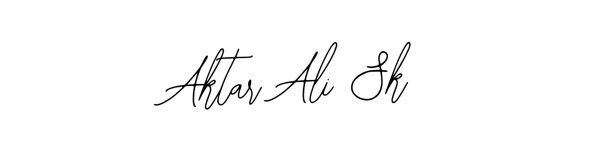 How to make Aktar Ali Sk name signature. Use Bearetta-2O07w style for creating short signs online. This is the latest handwritten sign. Aktar Ali Sk signature style 12 images and pictures png