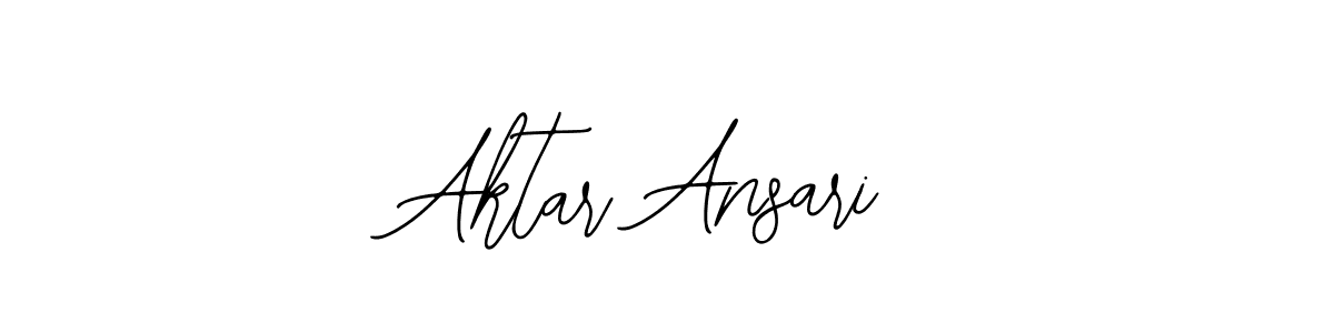 You should practise on your own different ways (Bearetta-2O07w) to write your name (Aktar Ansari) in signature. don't let someone else do it for you. Aktar Ansari signature style 12 images and pictures png