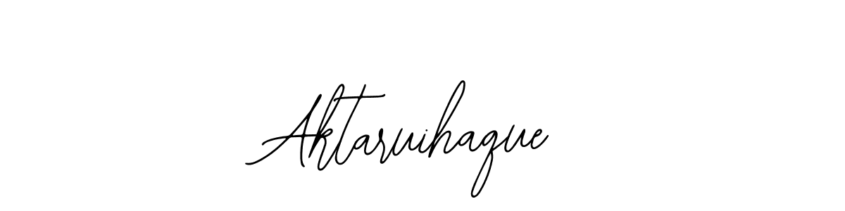 How to make Aktaruihaque name signature. Use Bearetta-2O07w style for creating short signs online. This is the latest handwritten sign. Aktaruihaque signature style 12 images and pictures png