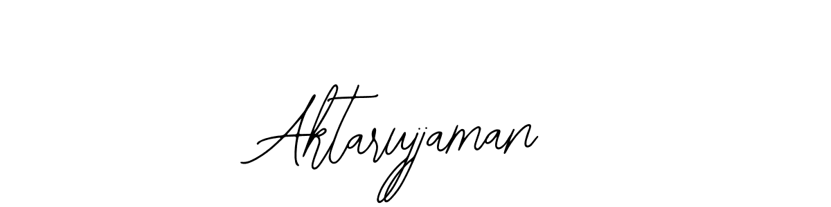 How to make Aktarujjaman name signature. Use Bearetta-2O07w style for creating short signs online. This is the latest handwritten sign. Aktarujjaman signature style 12 images and pictures png