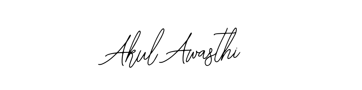 How to make Akul Awasthi name signature. Use Bearetta-2O07w style for creating short signs online. This is the latest handwritten sign. Akul Awasthi signature style 12 images and pictures png