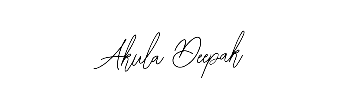 Akula Deepak stylish signature style. Best Handwritten Sign (Bearetta-2O07w) for my name. Handwritten Signature Collection Ideas for my name Akula Deepak. Akula Deepak signature style 12 images and pictures png