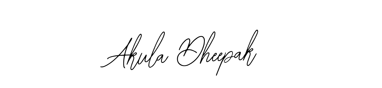 Design your own signature with our free online signature maker. With this signature software, you can create a handwritten (Bearetta-2O07w) signature for name Akula Dheepak. Akula Dheepak signature style 12 images and pictures png