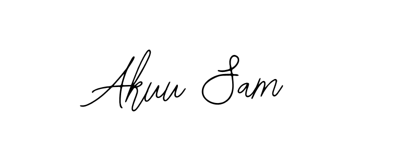 You should practise on your own different ways (Bearetta-2O07w) to write your name (Akuu Sam) in signature. don't let someone else do it for you. Akuu Sam signature style 12 images and pictures png