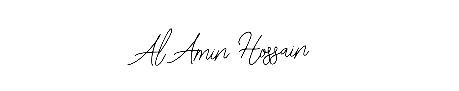 You should practise on your own different ways (Bearetta-2O07w) to write your name (Al Amin Hossain) in signature. don't let someone else do it for you. Al Amin Hossain signature style 12 images and pictures png