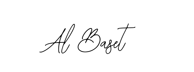 How to make Al Baset name signature. Use Bearetta-2O07w style for creating short signs online. This is the latest handwritten sign. Al Baset signature style 12 images and pictures png