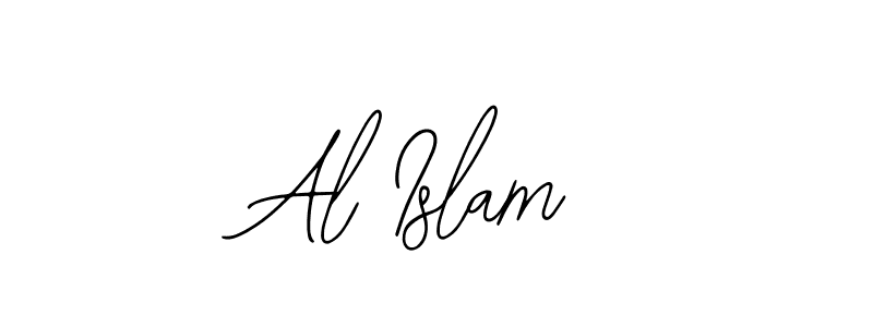 Similarly Bearetta-2O07w is the best handwritten signature design. Signature creator online .You can use it as an online autograph creator for name Al Islam. Al Islam signature style 12 images and pictures png