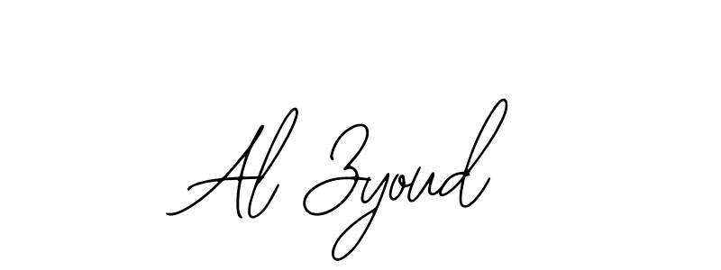 How to make Al Zyoud name signature. Use Bearetta-2O07w style for creating short signs online. This is the latest handwritten sign. Al Zyoud signature style 12 images and pictures png
