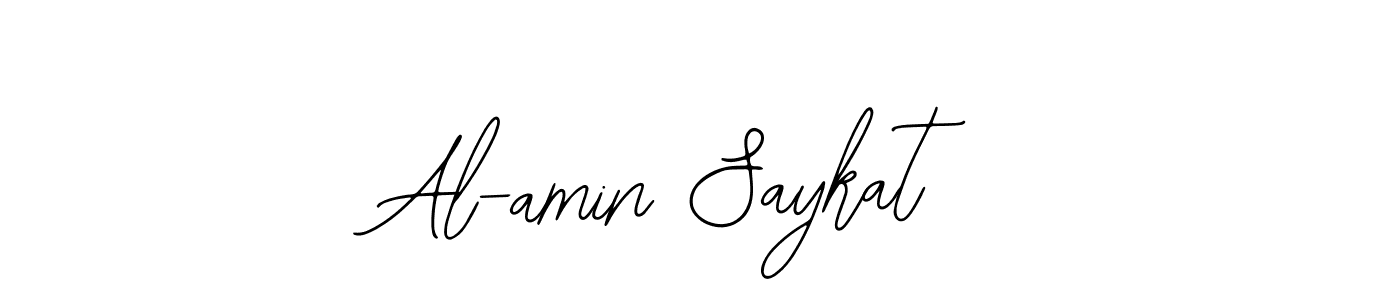 Similarly Bearetta-2O07w is the best handwritten signature design. Signature creator online .You can use it as an online autograph creator for name Al-amin Saykat. Al-amin Saykat signature style 12 images and pictures png