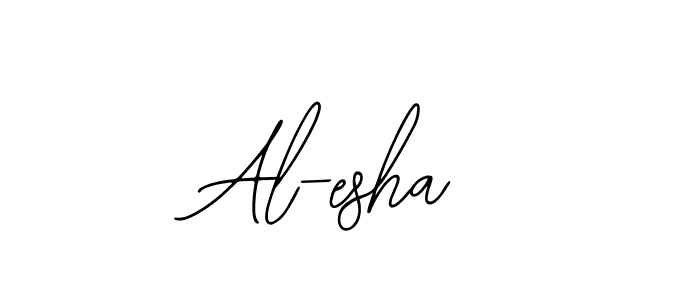 It looks lik you need a new signature style for name Al-esha. Design unique handwritten (Bearetta-2O07w) signature with our free signature maker in just a few clicks. Al-esha signature style 12 images and pictures png