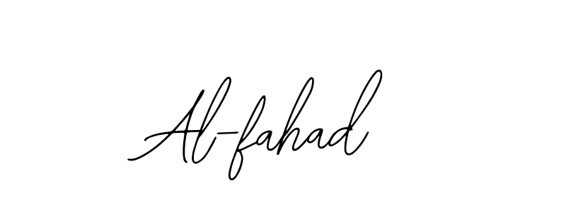 Design your own signature with our free online signature maker. With this signature software, you can create a handwritten (Bearetta-2O07w) signature for name Al-fahad. Al-fahad signature style 12 images and pictures png