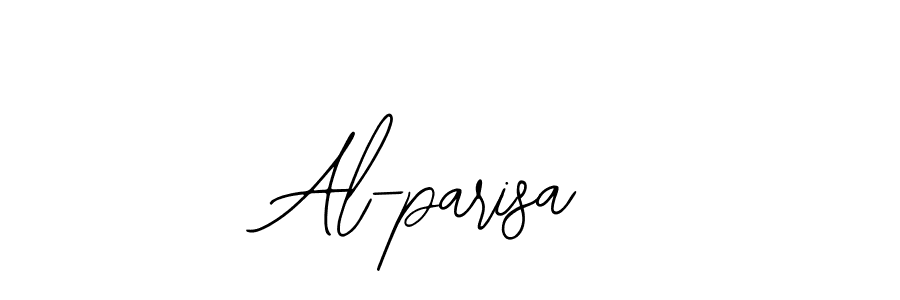 Use a signature maker to create a handwritten signature online. With this signature software, you can design (Bearetta-2O07w) your own signature for name Al-parisa. Al-parisa signature style 12 images and pictures png