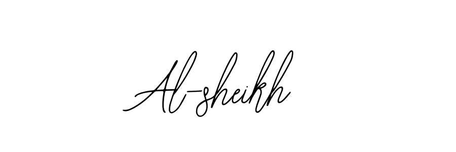 Design your own signature with our free online signature maker. With this signature software, you can create a handwritten (Bearetta-2O07w) signature for name Al-sheikh. Al-sheikh signature style 12 images and pictures png