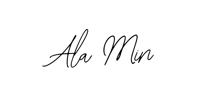 Design your own signature with our free online signature maker. With this signature software, you can create a handwritten (Bearetta-2O07w) signature for name Ala Min. Ala Min signature style 12 images and pictures png