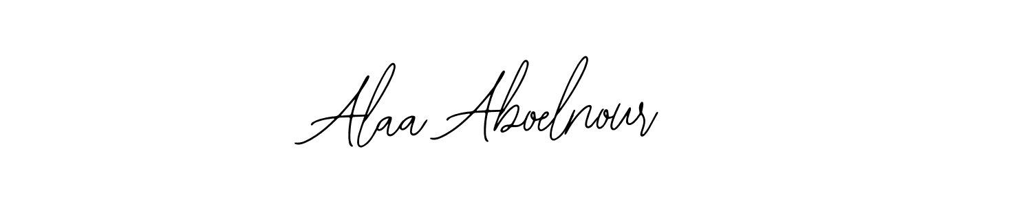 The best way (Bearetta-2O07w) to make a short signature is to pick only two or three words in your name. The name Alaa Aboelnour  include a total of six letters. For converting this name. Alaa Aboelnour  signature style 12 images and pictures png