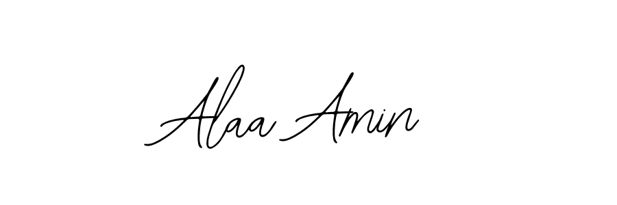 How to make Alaa Amin name signature. Use Bearetta-2O07w style for creating short signs online. This is the latest handwritten sign. Alaa Amin signature style 12 images and pictures png