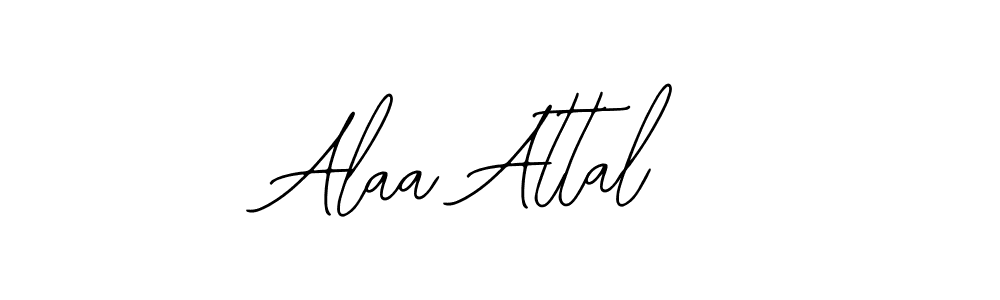 Bearetta-2O07w is a professional signature style that is perfect for those who want to add a touch of class to their signature. It is also a great choice for those who want to make their signature more unique. Get Alaa Attal name to fancy signature for free. Alaa Attal signature style 12 images and pictures png