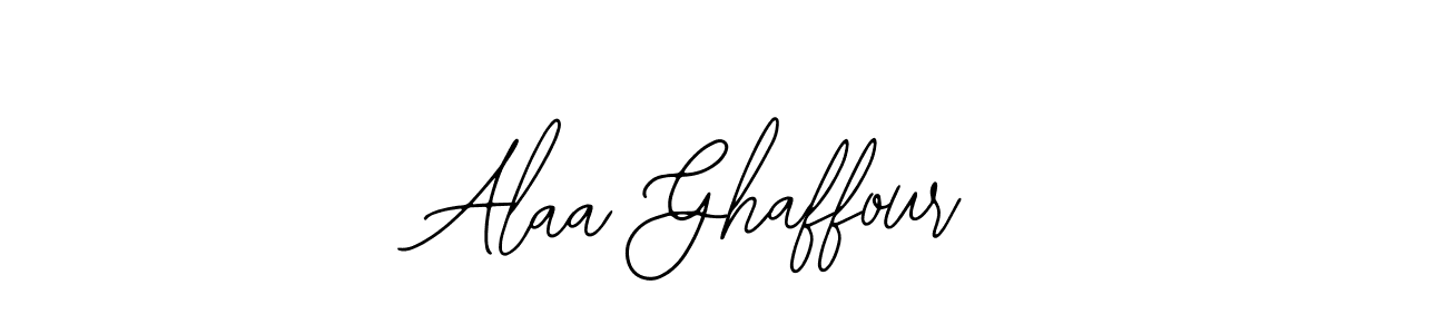 Design your own signature with our free online signature maker. With this signature software, you can create a handwritten (Bearetta-2O07w) signature for name Alaa Ghaffour. Alaa Ghaffour signature style 12 images and pictures png