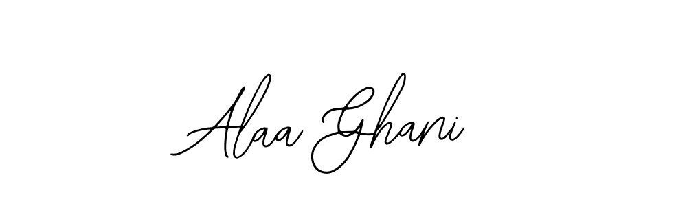 Design your own signature with our free online signature maker. With this signature software, you can create a handwritten (Bearetta-2O07w) signature for name Alaa Ghani. Alaa Ghani signature style 12 images and pictures png