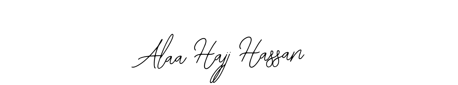 Design your own signature with our free online signature maker. With this signature software, you can create a handwritten (Bearetta-2O07w) signature for name Alaa Hajj Hassan. Alaa Hajj Hassan signature style 12 images and pictures png