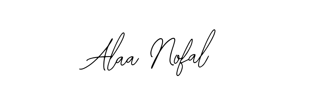 Similarly Bearetta-2O07w is the best handwritten signature design. Signature creator online .You can use it as an online autograph creator for name Alaa Nofal. Alaa Nofal signature style 12 images and pictures png