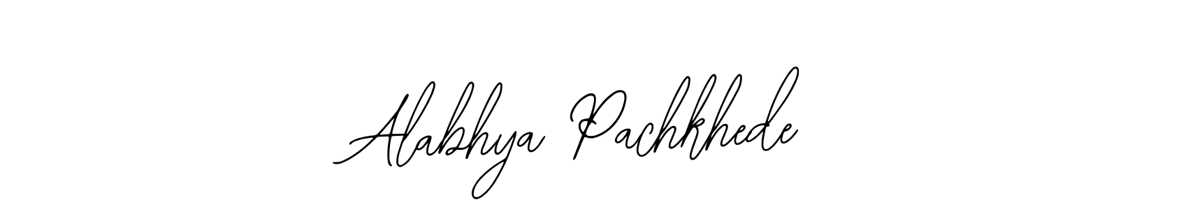 Create a beautiful signature design for name Alabhya Pachkhede. With this signature (Bearetta-2O07w) fonts, you can make a handwritten signature for free. Alabhya Pachkhede signature style 12 images and pictures png