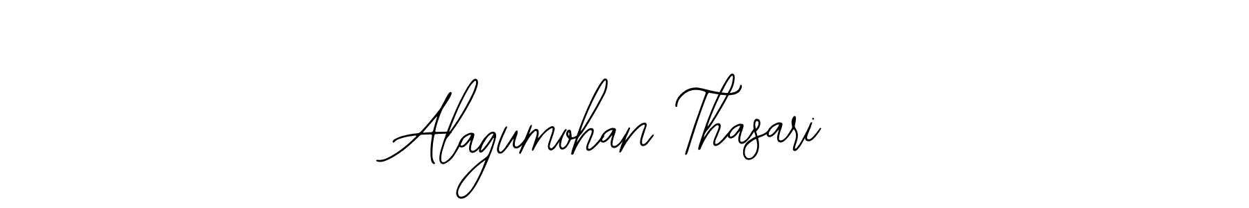 if you are searching for the best signature style for your name Alagumohan Thasari. so please give up your signature search. here we have designed multiple signature styles  using Bearetta-2O07w. Alagumohan Thasari signature style 12 images and pictures png