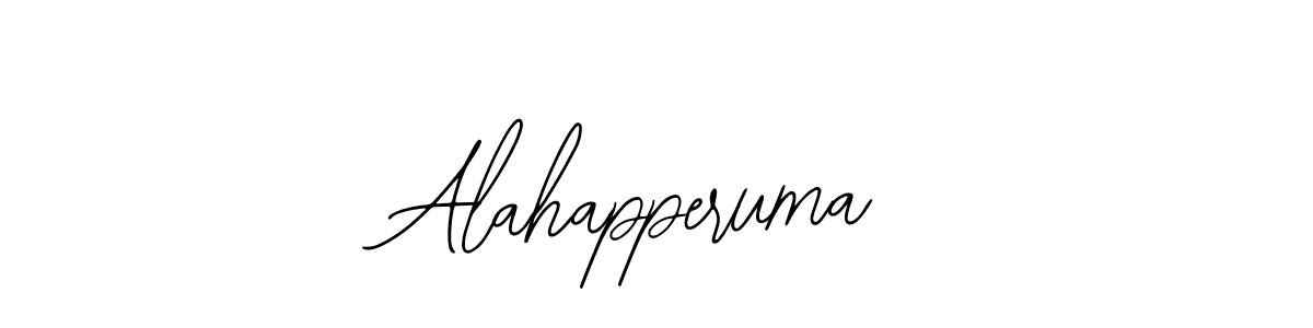 Design your own signature with our free online signature maker. With this signature software, you can create a handwritten (Bearetta-2O07w) signature for name Alahapperuma. Alahapperuma signature style 12 images and pictures png