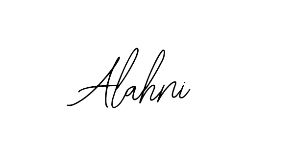 Design your own signature with our free online signature maker. With this signature software, you can create a handwritten (Bearetta-2O07w) signature for name Alahni. Alahni signature style 12 images and pictures png