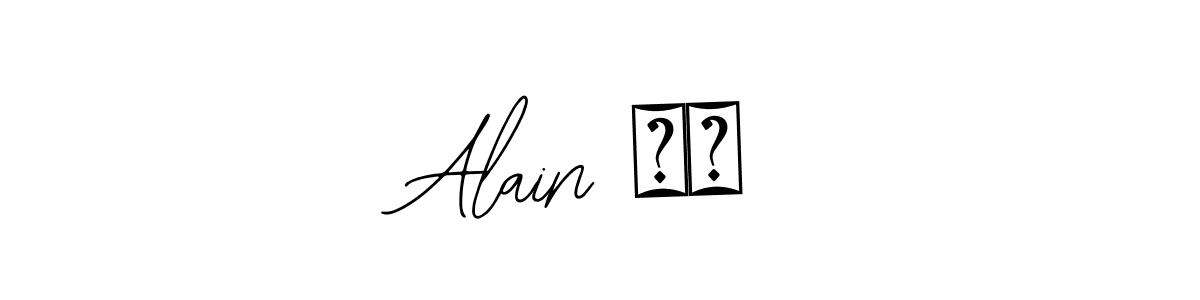 How to make Alain ❤️ signature? Bearetta-2O07w is a professional autograph style. Create handwritten signature for Alain ❤️ name. Alain ❤️ signature style 12 images and pictures png