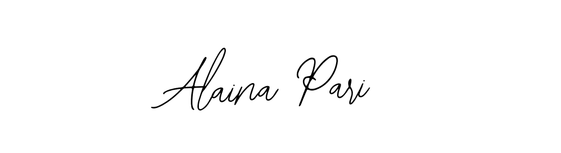 Similarly Bearetta-2O07w is the best handwritten signature design. Signature creator online .You can use it as an online autograph creator for name Alaina Pari. Alaina Pari signature style 12 images and pictures png