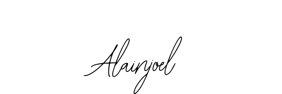 You should practise on your own different ways (Bearetta-2O07w) to write your name (Alainjoel) in signature. don't let someone else do it for you. Alainjoel signature style 12 images and pictures png