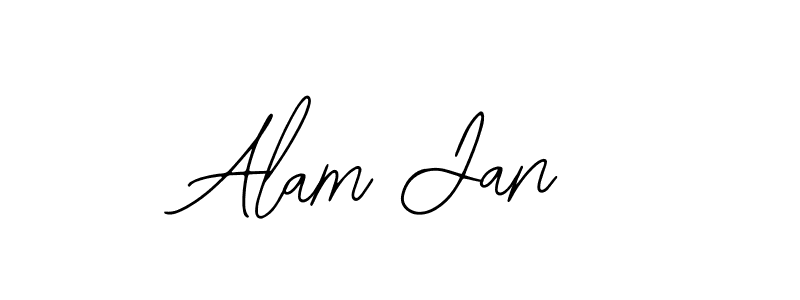 Use a signature maker to create a handwritten signature online. With this signature software, you can design (Bearetta-2O07w) your own signature for name Alam Jan. Alam Jan signature style 12 images and pictures png