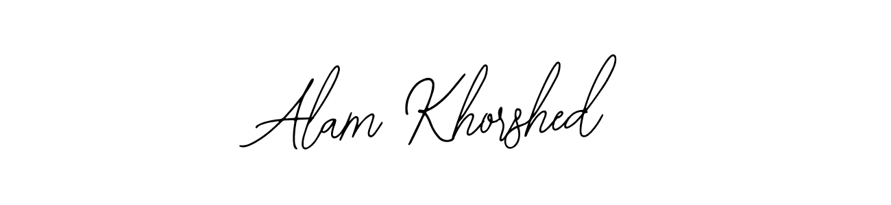 Similarly Bearetta-2O07w is the best handwritten signature design. Signature creator online .You can use it as an online autograph creator for name Alam Khorshed. Alam Khorshed signature style 12 images and pictures png