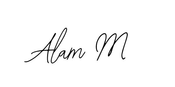 Also You can easily find your signature by using the search form. We will create Alam M name handwritten signature images for you free of cost using Bearetta-2O07w sign style. Alam M signature style 12 images and pictures png