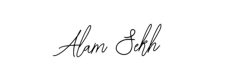 How to make Alam Sekh name signature. Use Bearetta-2O07w style for creating short signs online. This is the latest handwritten sign. Alam Sekh signature style 12 images and pictures png