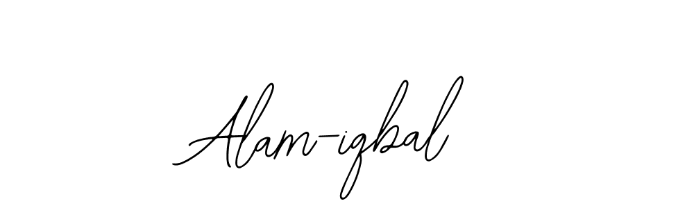Use a signature maker to create a handwritten signature online. With this signature software, you can design (Bearetta-2O07w) your own signature for name Alam-iqbal. Alam-iqbal signature style 12 images and pictures png