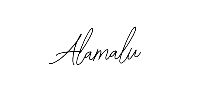 Use a signature maker to create a handwritten signature online. With this signature software, you can design (Bearetta-2O07w) your own signature for name Alamalu. Alamalu signature style 12 images and pictures png