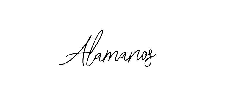 Design your own signature with our free online signature maker. With this signature software, you can create a handwritten (Bearetta-2O07w) signature for name Alamanos. Alamanos signature style 12 images and pictures png